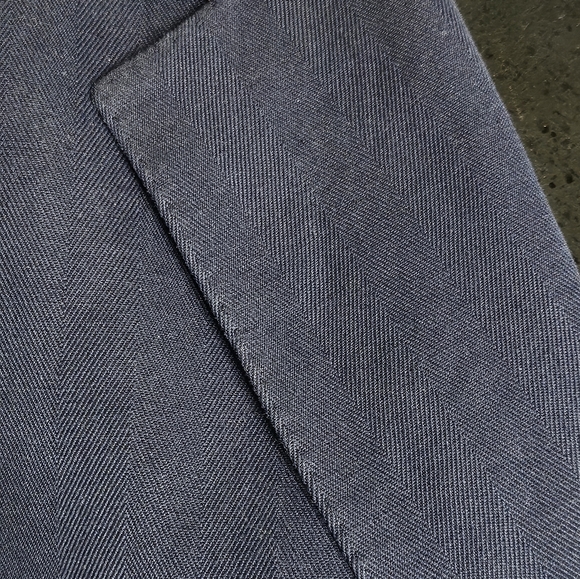 Burberry London Dark Blue Men's Suit Jacket Sport Coat Sz. 52 - Picture 4 of 8